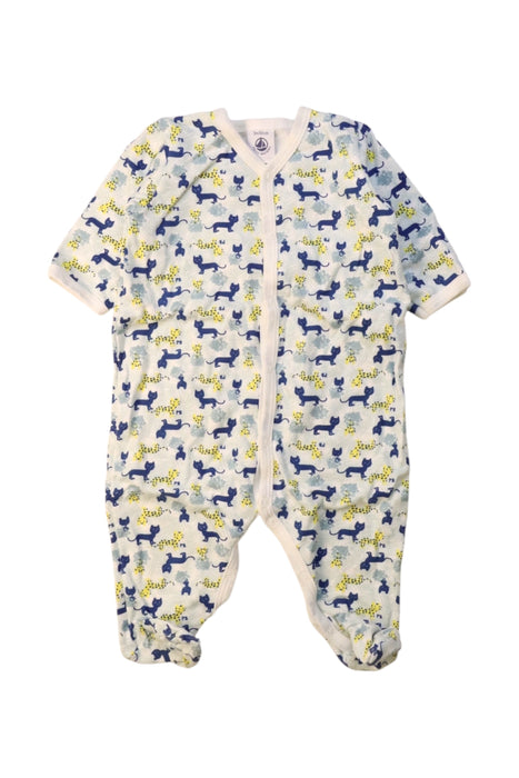 A Multicolour Onesies from Petit Bateau in size 0-3M for neutral. (Front View)