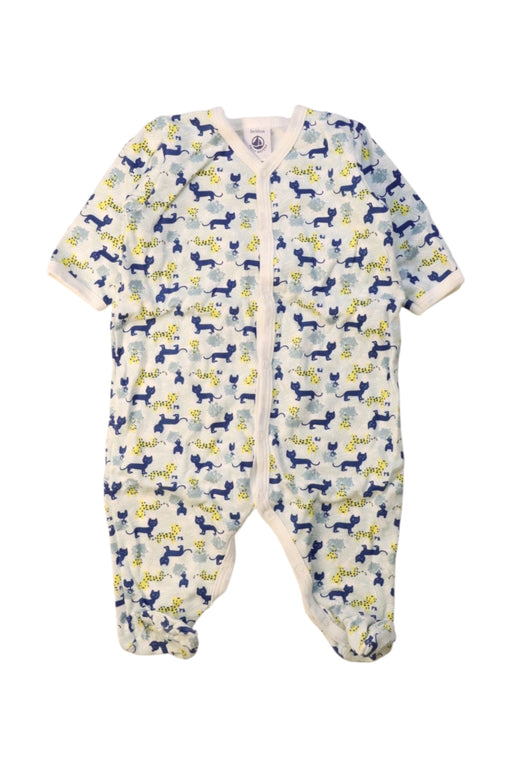 A Multicolour Onesies from Petit Bateau in size 0-3M for neutral. (Front View)