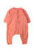 A Peach Long Sleeve Rompers from Petit Bateau in size 0-3M for neutral. (Front View)