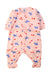 A Pink Long Sleeve Rompers from Petit Bateau in size 0-3M for girl. (Front View)