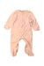 A Peach Onesies from Nature Baby in size 0-3M for girl. (Front View)