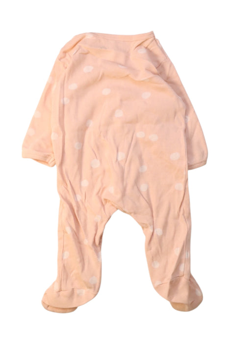 A Peach Onesies from Nature Baby in size 0-3M for girl. (Back View)