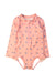 A Pink Rash Guards from Wilson & Frenchy in size 18-24M for girl. (Front View)