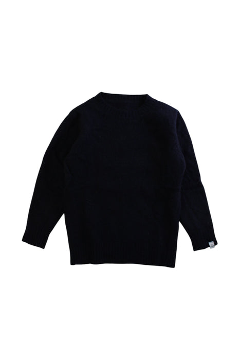 A Black Long Sleeve Shirts from Fagiolino Cashmere in size 5T for boy. (Front View)