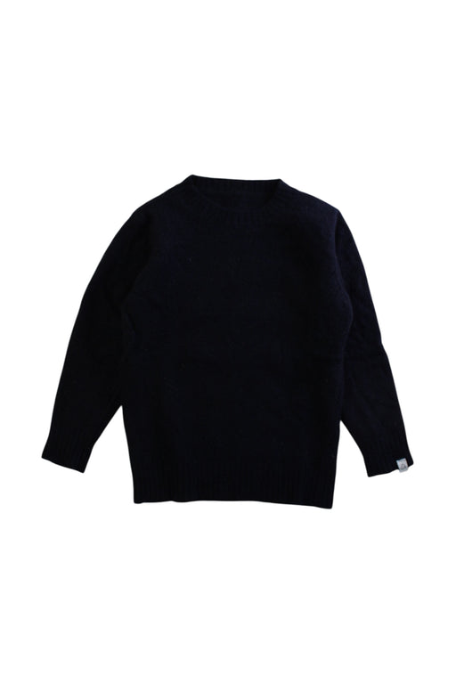 A Black Long Sleeve Shirts from Fagiolino Cashmere in size 5T for boy. (Front View)