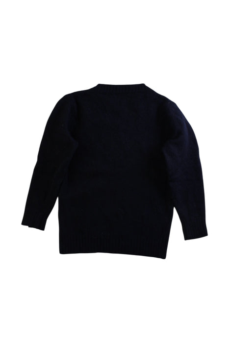 A Black Long Sleeve Shirts from Fagiolino Cashmere in size 5T for boy. (Back View)