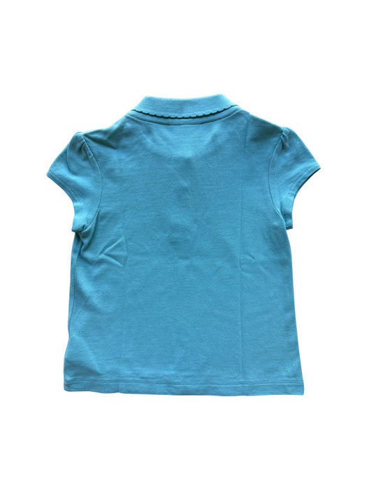A Blue Short Sleeve Polos from Lacoste in size 2T for girl. (Back View)