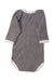 A Navy Long Sleeve Bodysuits from Petit Bateau in size 0-3M for boy. (Back View)