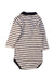 A Navy Long Sleeve Bodysuits from Petit Bateau in size 0-3M for boy. (Back View)