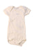 A Ivory Short Sleeve Bodysuits from Petit Bateau in size 0-3M for neutral. (Front View)