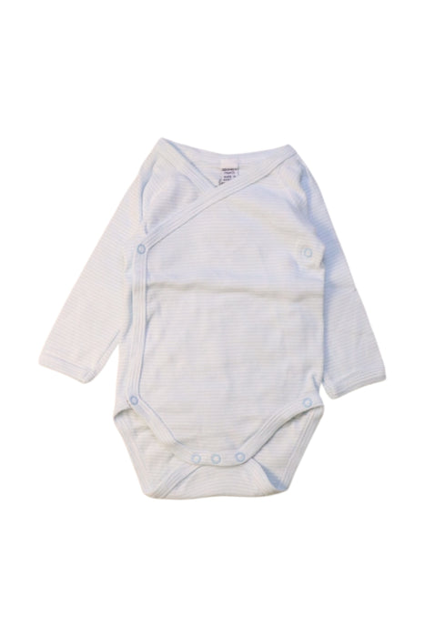 A White Long Sleeve Bodysuits from Petit Bateau in size 0-3M for neutral. (Front View)