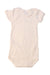 A White Short Sleeve Bodysuits from Petit Bateau in size 3-6M for girl. (Back View)