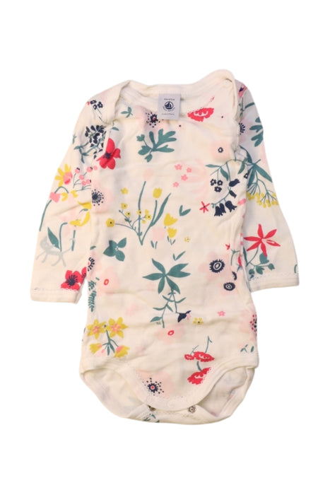 A Multicolour Long Sleeve Bodysuits from Petit Bateau in size 3-6M for girl. (Front View)