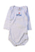 A White Long Sleeve Bodysuits from Petit Bateau in size 3-6M for girl. (Front View)