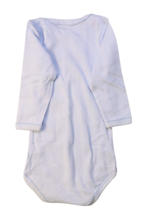 A White Long Sleeve Bodysuits from Petit Bateau in size 3-6M for girl. (Back View)