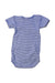 A Blue Short Sleeve Bodysuits from Petit Bateau in size 0-3M for boy. (Back View)