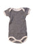 A Navy Short Sleeve Bodysuits from Petit Bateau in size 0-3M for boy. (Front View)