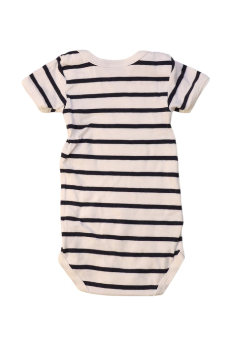 A White Short Sleeve Bodysuits from Petit Bateau in size 0-3M for boy. (Back View)