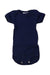 A Navy Short Sleeve Bodysuits from Petit Bateau in size 0-3M for boy. (Front View)