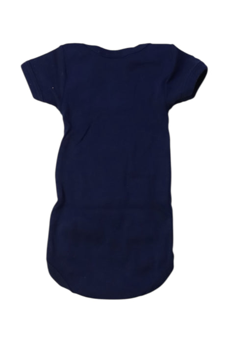 A Navy Short Sleeve Bodysuits from Petit Bateau in size 0-3M for boy. (Back View)