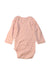 A Pink Long Sleeve Bodysuits from Nature Baby in size 3-6M for girl. (Back View)