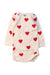 A Red Long Sleeve Bodysuits from Petit Bateau in size 3-6M for girl. (Front View)
