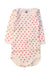 A White Long Sleeve Bodysuits from Petit Bateau in size 3-6M for girl. (Front View)