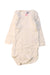 A White Long Sleeve Bodysuits from Petit Bateau in size 3-6M for girl. (Front View)