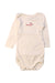 A White Long Sleeve Bodysuits from Petit Bateau in size 3-6M for girl. (Front View)