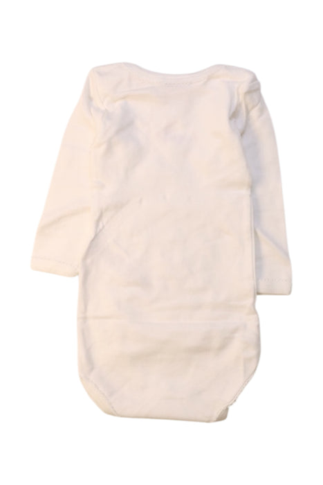 A White Long Sleeve Bodysuits from Petit Bateau in size 3-6M for girl. (Back View)