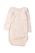 A White Long Sleeve Bodysuits from Petit Bateau in size 3-6M for girl. (Back View)