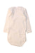 A White Long Sleeve Bodysuits from Petit Bateau in size 6-12M for girl. (Back View)