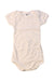 A White Short Sleeve Bodysuits from Petit Bateau in size 3-6M for girl. (Front View)