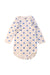 A White Long Sleeve Bodysuits from Petit Bateau in size 3-6M for girl. (Front View)