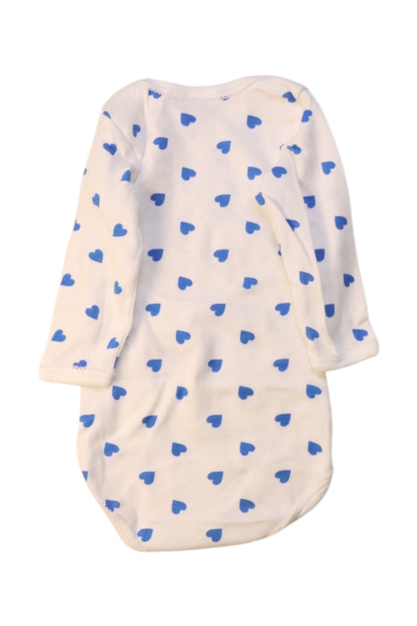 A White Long Sleeve Bodysuits from Petit Bateau in size 3-6M for girl. (Back View)