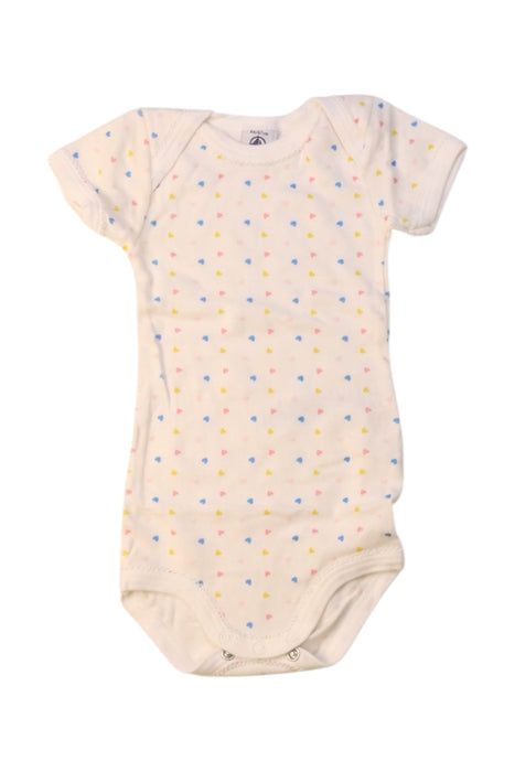 A Multicolour Short Sleeve Bodysuits from Petit Bateau in size 3-6M for girl. (Front View)