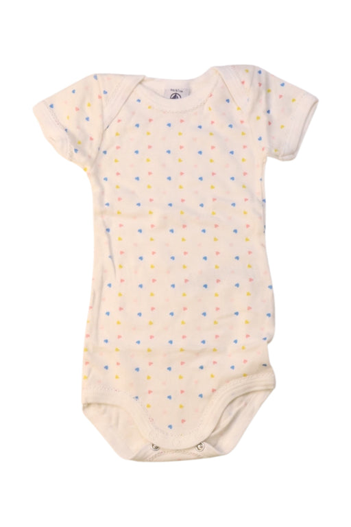 A Multicolour Short Sleeve Bodysuits from Petit Bateau in size 3-6M for girl. (Front View)