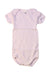 A Pink Short Sleeve Bodysuits from Petit Bateau in size 3-6M for girl. (Front View)