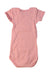 A Pink Short Sleeve Bodysuits from Petit Bateau in size 3-6M for girl. (Back View)