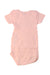 A Pink Short Sleeve Bodysuits from Petit Bateau in size 3-6M for girl. (Back View)