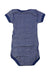 A Navy Short Sleeve Bodysuits from Petit Bateau in size 3-6M for girl. (Back View)