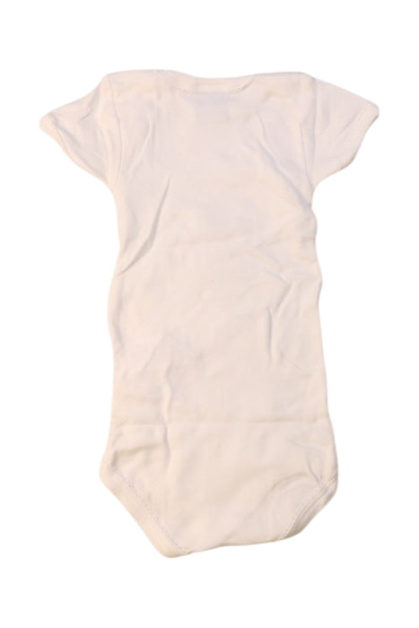 A White Short Sleeve Bodysuits from Petit Bateau in size 3-6M for girl. (Back View)