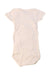A White Short Sleeve Bodysuits from Petit Bateau in size 3-6M for girl. (Back View)
