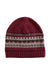 A Burgundy Winter Hats from Jacadi in size 11Y for girl. (Back View)