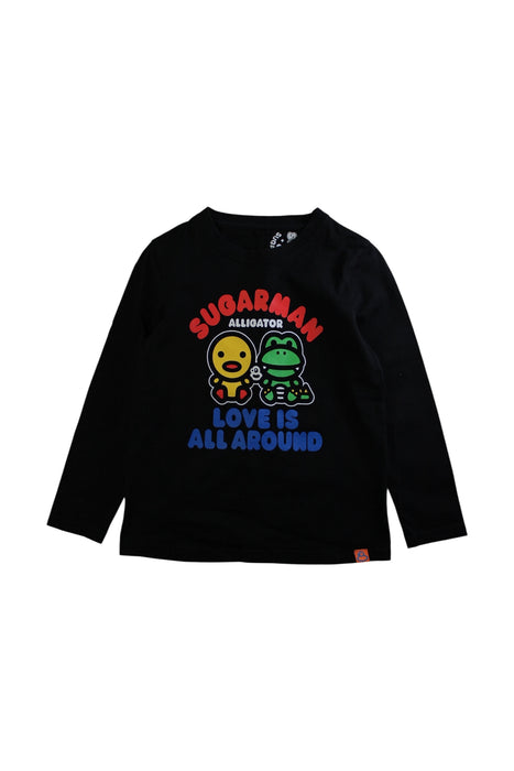 A Black Long Sleeve T Shirts from Sugarman in size 10Y for boy. (Front View)