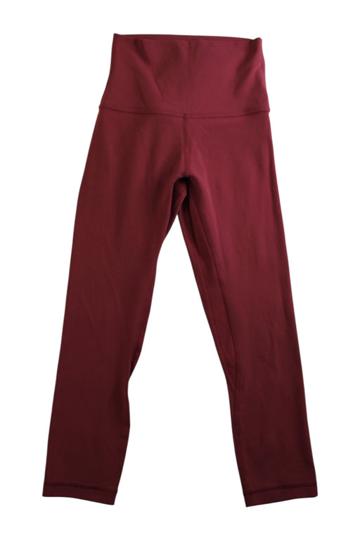 A Burgundy Active Pants from Lululemon in size 12Y for girl. (Front View)
