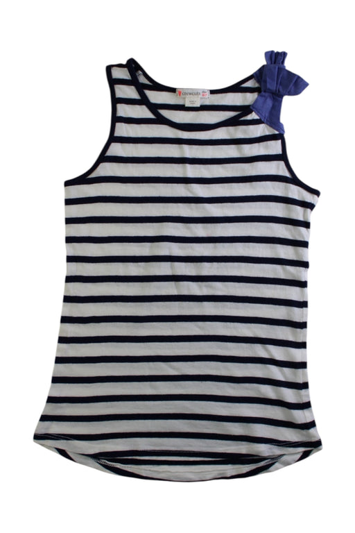 A Blue Sleeveless Tops from Crewcuts in size 6T for girl. (Front View)