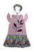 A Multicolour Short Sleeve Dresses from tuc tuc in size 6T for girl. (Front View)