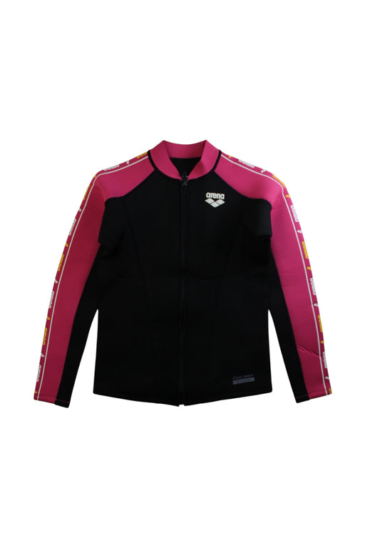 A Black Rash Guards from Arena in size 12Y for girl. (Front View)