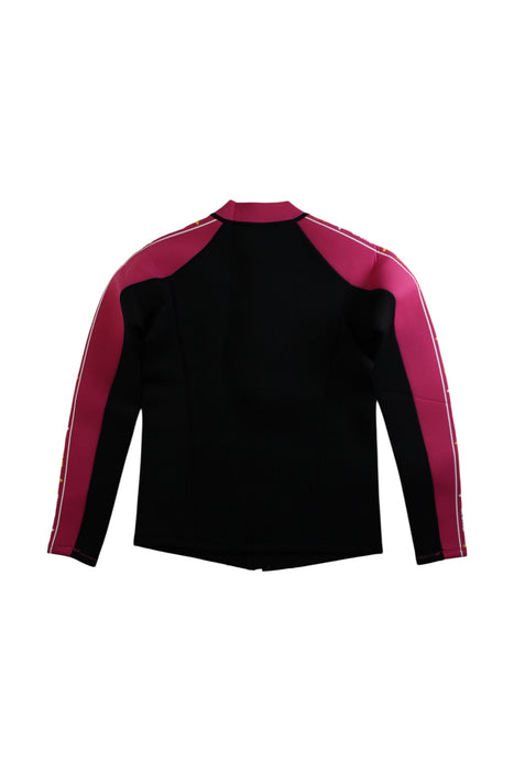 A Black Rash Guards from Arena in size 12Y for girl. (Back View)
